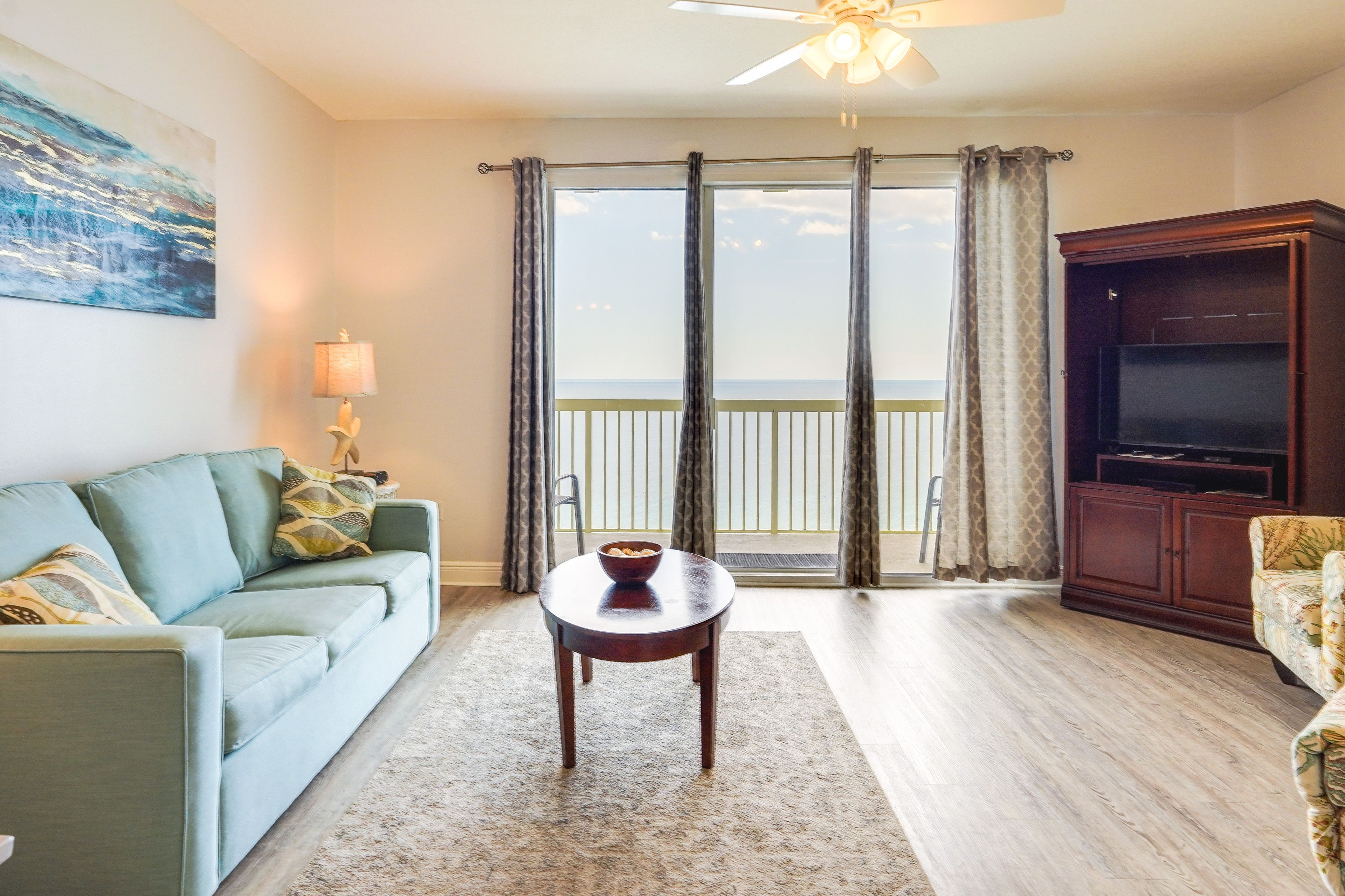 Balcony & Beach Access: Oceanfront PCB Condo